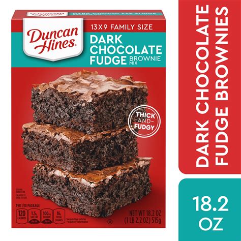 Dark Chocolate Fudge Brownie Mix Duncan Hines 18.2 oz – Panaderia Extra