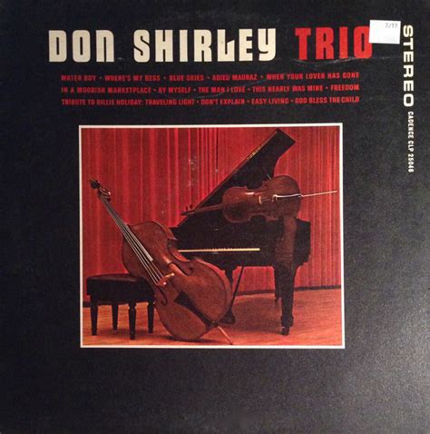 Don Shirley Trio - Don Shirley Trio (1960, Indianapolis Pressing, Vinyl ...