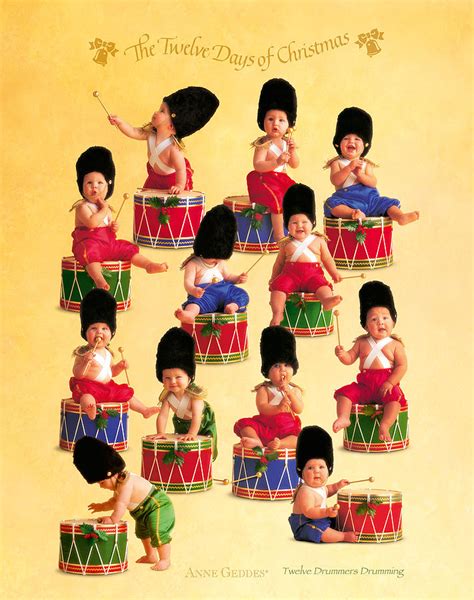 Twelve Drummers Drumming by Anne Geddes