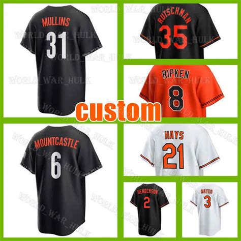 Adley Rutschman 2023 City Connect Baseball Jerseys Cedric Mullins Baltimores Cal Ripken Jr. Ryan ...