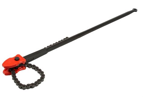 RIDGID Chain Tong, Iron, For Outside Diameter 18 in, Minimum Pipe Diameter 4 in, Overall Length ...