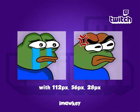 Pepega Twitch Emotes Discord Emotes Emotes | Etsy