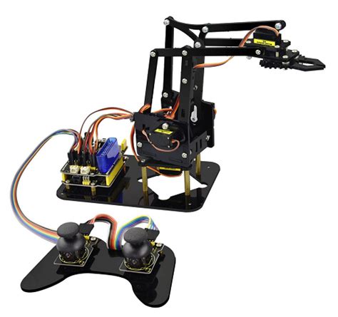 Kindercomputer Spielzeug 4 Dof DIY Robotic Arm Building Kit