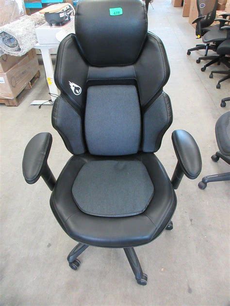 Black and Grey DPS Gaming Chair - Assembled