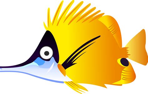 Yellow Fish Vector Clipart image - Free stock photo - Public Domain photo - CC0 Images