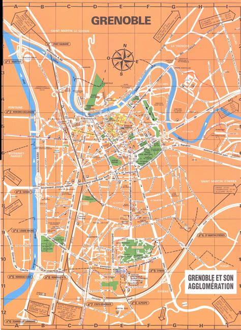 Mapas Detallados de Grenoble para Descargar Gratis e Imprimir