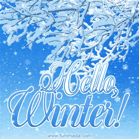 Hello Winter GIF | Funimada.com