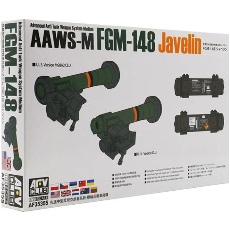 AFV Club AAWS-M FGM-148 Javelin Anti-Tank Missile Launcher Plastic ...