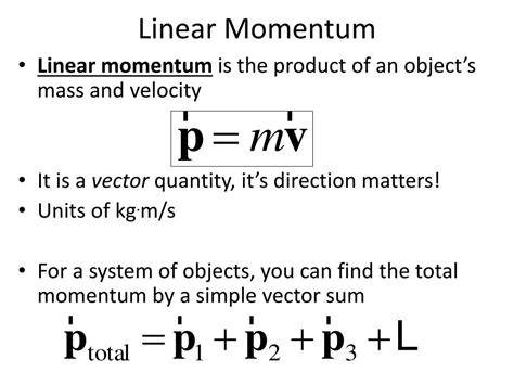 PPT - Chapter 10: Linear Momentum & Collisions PowerPoint Presentation - ID:2186928