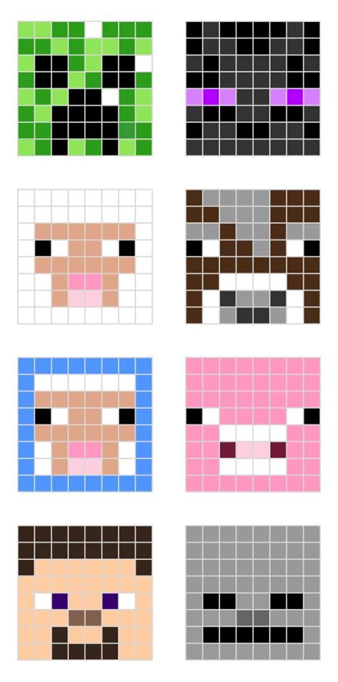 Minecraft pixel art templates – Artofit