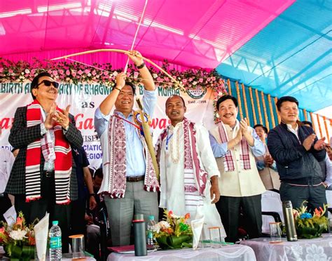 Arunachal Pradesh Chief Minister Pema Khandu during a program