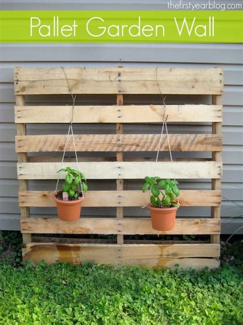 Pallet Garden Wall | The First Year