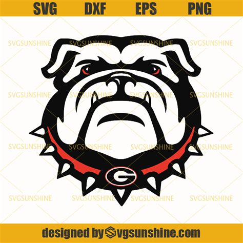 Georgia Bulldogs Svg, Football Svg, Bulldog Svg, Bulldog Face Svg, Dog ...