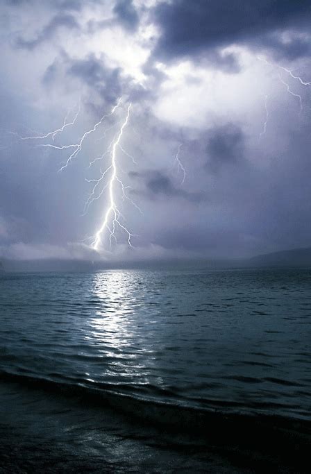 Lightning Ocean Storm Gif - Goimages-A