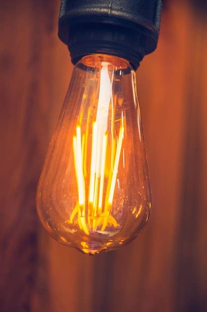 Premium Photo | Decorative antique edison style light bulbs