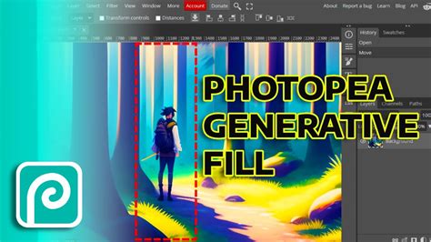 Photopea Magic Replace Ai Tool Using Generative Fill - Photopea Tutorial - YouTube