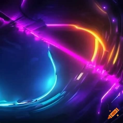 Vibrant gaming backdrop with futuristic elements on Craiyon