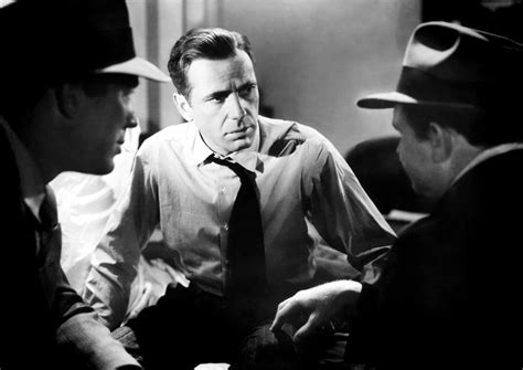 Humphrey Bogart as Sam Spade with Ward Bond and Barton MacLane in The ...