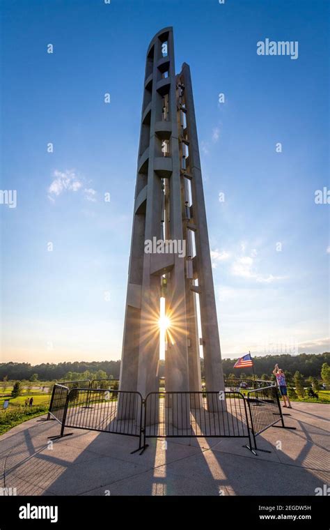 The "Tower of Voices" at Flight 93 Memorial, Shanksville, PA Stock Photo - Alamy