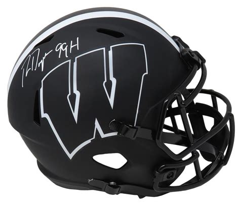 Ron Dayne Signed Wisconsin Badgers Full-Size Eclipse Alternate Speed ...