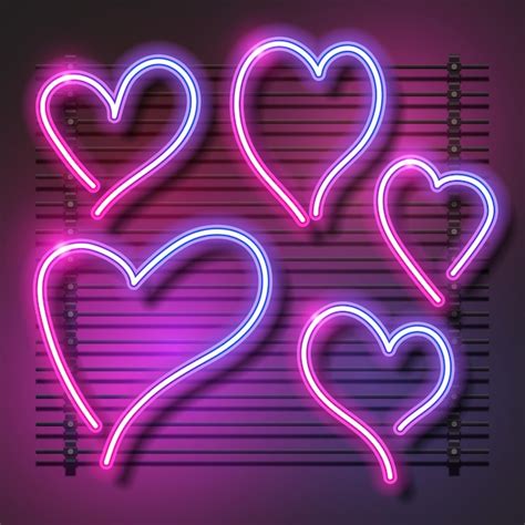 Premium Vector | Love neon sign. heart neon sign.