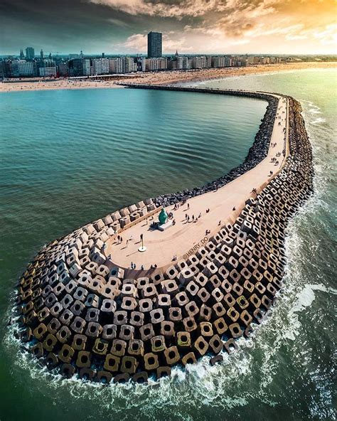 Beach of Ostend 📍 Belgium Photo by @henry_do | Ostend, Belgium travel, Beautiful views