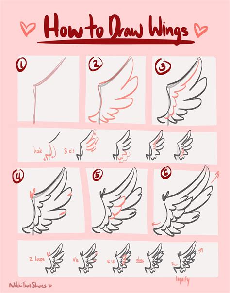 How To Draw Angel Wings Step By Step at Drawing Tutorials