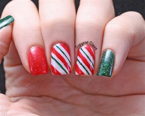 Copycat Claws: Picture Polish Candy Cane Nail Art