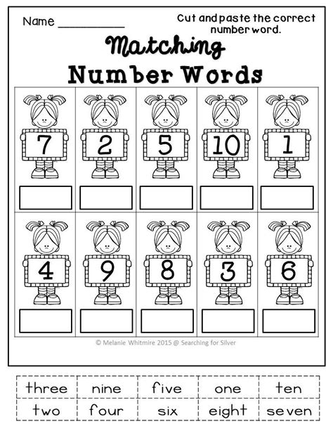 Number Word Worksheets For Kindergarten | Kindergarten worksheets, Number words worksheets ...