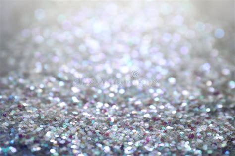 Shiny White Glitter As Background. Bokeh Effect Stock Image - Image of ...