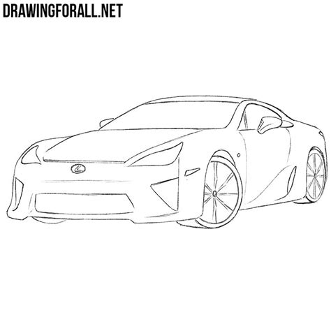 How to Draw a Lexus LFA | Drawingforall.net