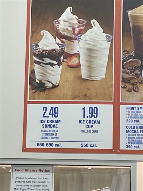 Costco Frozen Yogurt Nutritional Info - Captions Pages