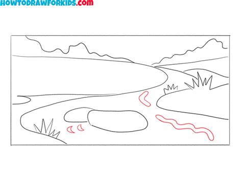 How to Draw a River - Easy Drawing Tutorial For Kids