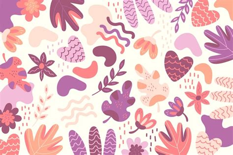 Free Vector | Colorful organic shapes wallpaper