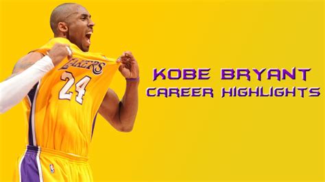 Kobe Bryant Career Highlights - YouTube