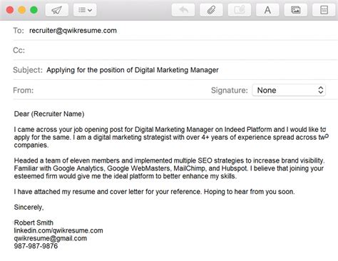 How to Email a Resume to Recruiter : Sample & Writing Tips