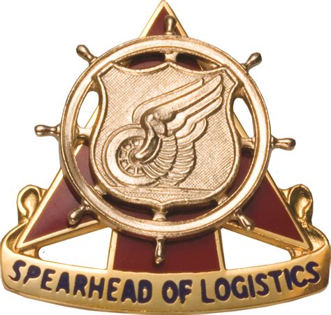 Regimental Crest Transportation (Spearhead of Logistics) | US Military