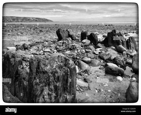 Seaside beach rocks Stock Photo - Alamy