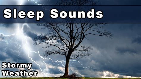 SLEEP SOUNDS: Stormy Weather, Rain Sounds, Wind, Thunderstorm, Rainstorm, Sounds For Sleep, 10 ...