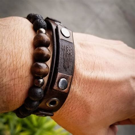 Vintage leather bracelet,Leather cuff bracelet, Men's Leather Bracelet, Women's Leather Bracelet