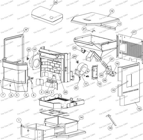 Whitfield Pellet Stove Parts Diagram