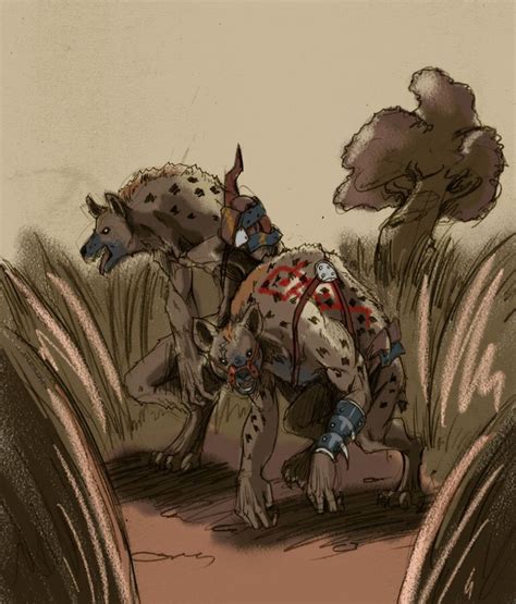 Hyenas by hyunwook.deviantart.com on @deviantART | Fantasy creatures art, Creature art ...