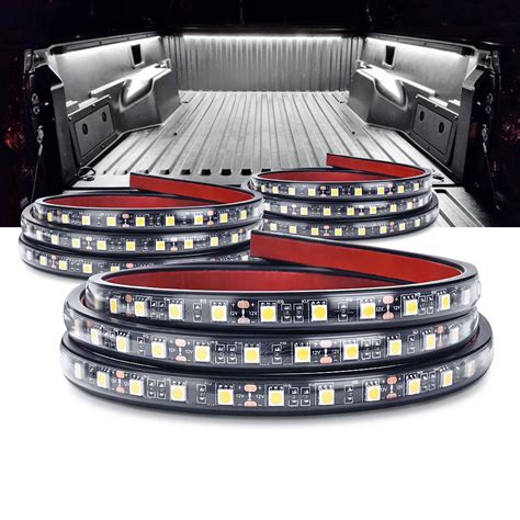 MICTUNING 3Pcs 60" Truck Bed Light Strip White LED Lamp Waterproof ...