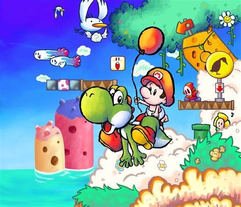 Yoshi's Island by Foxeaf on DeviantArt