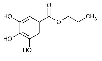 Propyl Gallate, chemical structure, molecular formula, Reference Standards