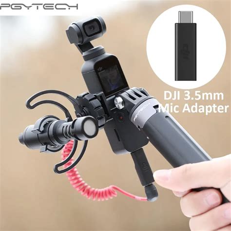 Original Osmo Pocket 3.5mm Adapter Supports external 3.5mm microphone mic mount for DJI Osmo ...