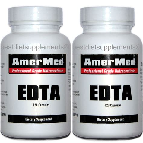 2 X EDTA Pure Oral Chelation Cardio Health Detox Toxins 240 Capsules | eBay