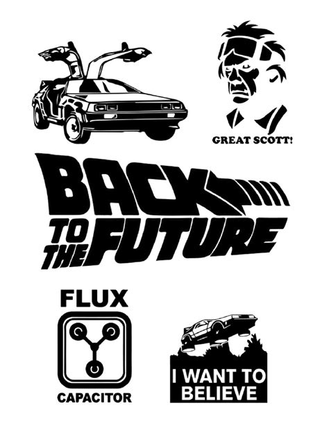 Back to the Future SVG Vector Files | Etsy