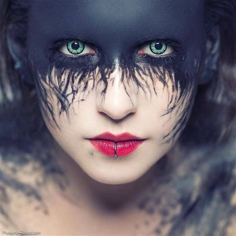 Pin by Tika Moore on Make up and Hair | Dark fantasy makeup, Fantasy makeup, Demon makeup