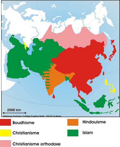 South Asia Religion Map